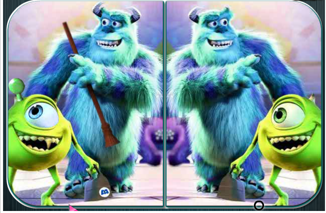 Spot the Difference Monster Inc.