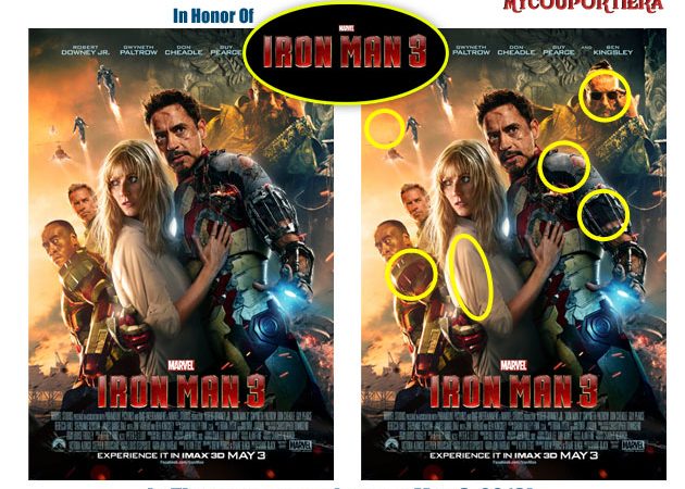 “Iron Man 3″ Find The Difference Game 3 (Answer Key)