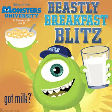 {Disney Game} Monsters University“Beastly Breakfast Blitz” Free Online Game  #MonstersU