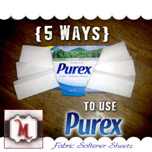 {5 Ways} to Use #Purex Fabric Softener Sheets