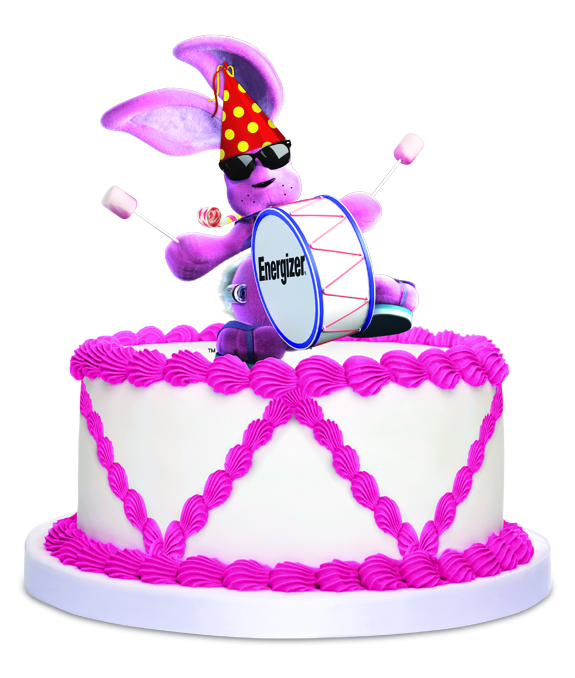 Bunny on Birthday Cake