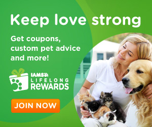 Free Iams Coupons, and pet tips when you Sign up for the Iams Lifelong Rewards eNewsletter!!!