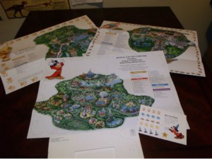 Free Disney full-color Customized Maps Includes Disney Stickers!!!