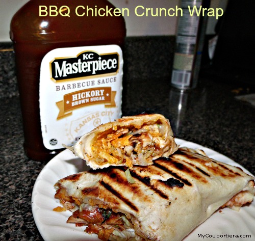 Easy BBQ Chicken Crunch Wrap Recipe. #kcmasterpiece