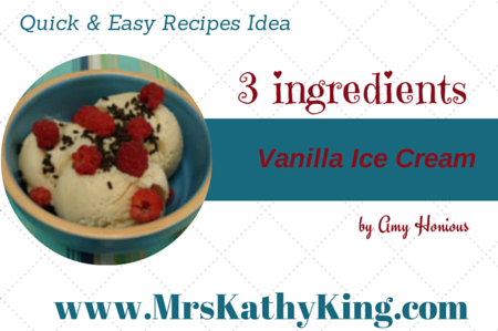 Quick and Easy Vanilla Ice Cream!