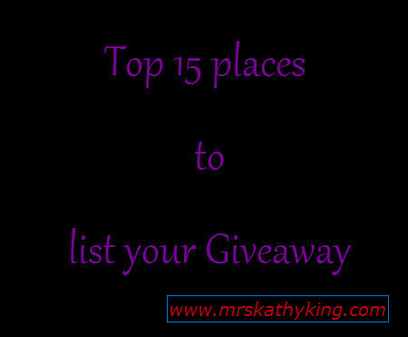 Top 15 places to list your Giveaway