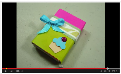 Easy to make gift box made out of a matchbox #RecycleIt