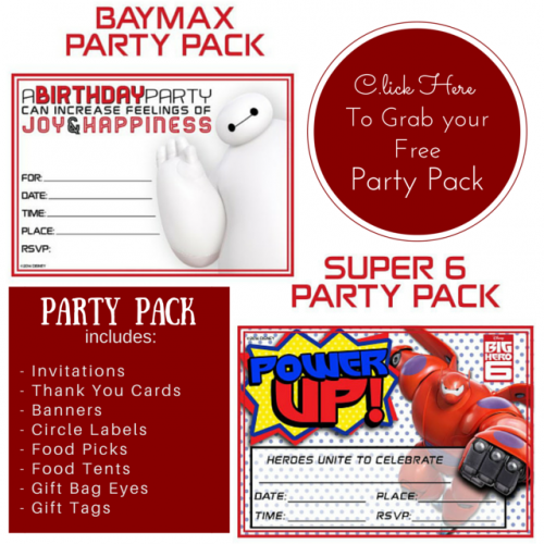 Free!! BayMax Printable Party Decoration Pack! (Part 1)