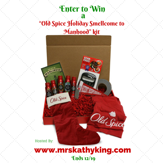 Enter to Win a “Old Spice Holiday Smellcome to Manhood” kit #SmellcomeToManhood