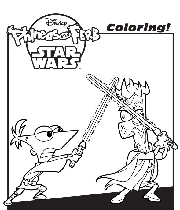 Phineas and Ferb Printable Coloring pages
