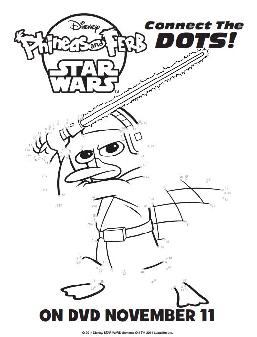 Phineas and Ferb Star Wars printable
