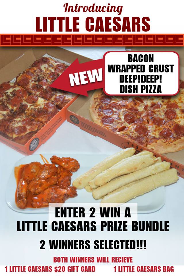 Enter to Win a $20 Little Caesars Gift Card and Bag ARV $50 Ends 4/1