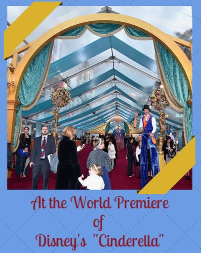At the Red Carpet Premiere of Disney Cinderella