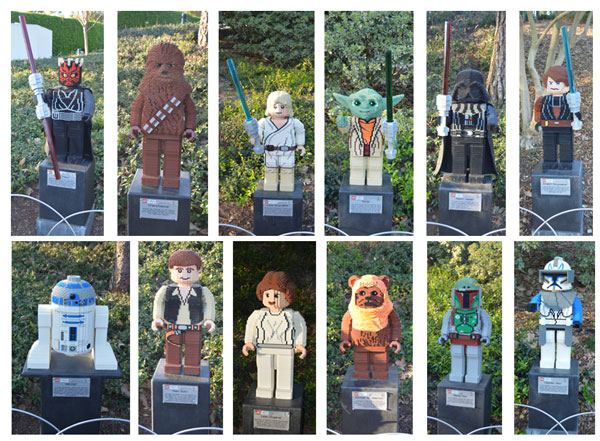 Star Wars_Walk of Fame includes Luke Skywalker, Dark Vader, Boba Fett 