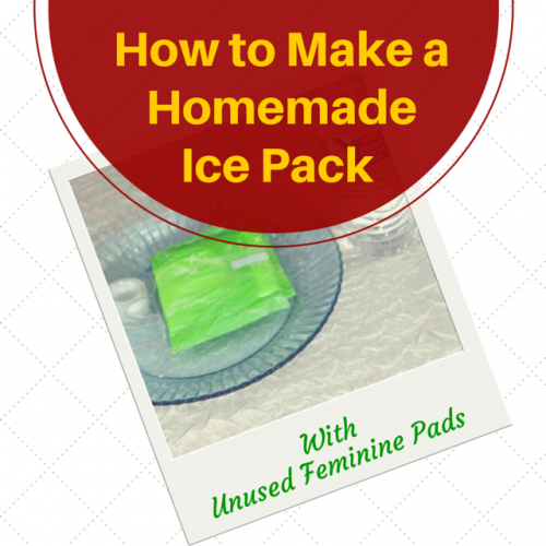 How to Make a HomeMade Ice Pack with Unused Feminine Pads