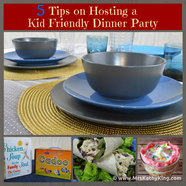 Hosting a Dinner Party and you don't want to leave out the kids? Here is 5 tips on Hosting a Kid Friendly Dinner Party