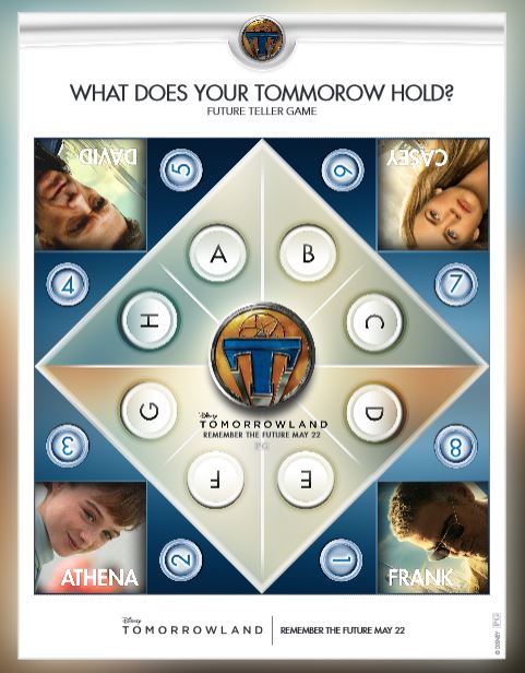 Free Tomorrowland Party Game - What does your tomorrow hold? include this game in your next party to find out!