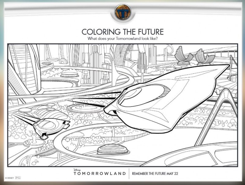 freee tomorrowland coloring pages