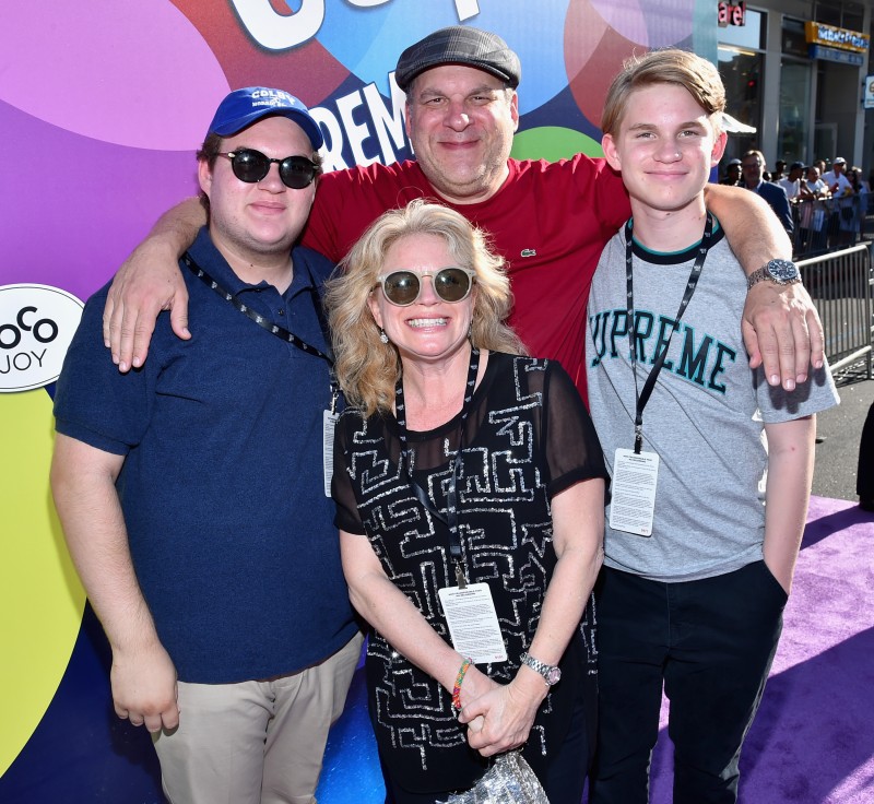HOLLYWOOD, CA - JUNE 08: Actor Jeff Garlin (C) and family attend the Los Angeles Premiere and Party for Disney?Pixar?s INSIDE OUT at El Capitan Theatre on June 8, 2015 in Hollywood, California. (Photo by Alberto E. Rodriguez/Getty Images for Disney) *** Local Caption *** Jeff Garlin