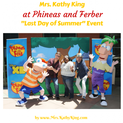 Mrs Kathy King at Phineas and Ferb Last Day of Summer Event #PhineasAndFerbEvent