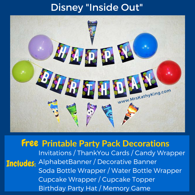 Free Inside Out Party Pack Decorations Printable (1)