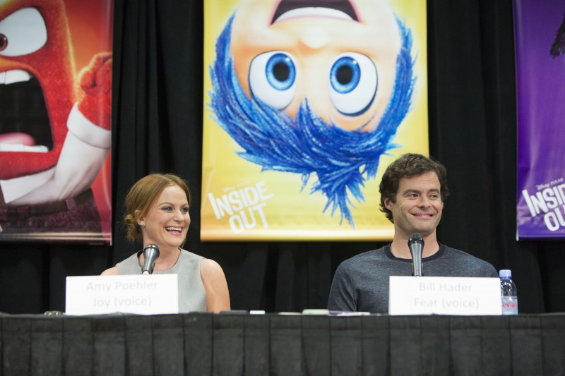 Beverly Hills, CA - June 7 - INSIDE OUT Press Conference with Mindy Kaling, Lewis Black, Amy Poehler, Bill Hader and Phyllis Smith moderated by Scott Mantz.