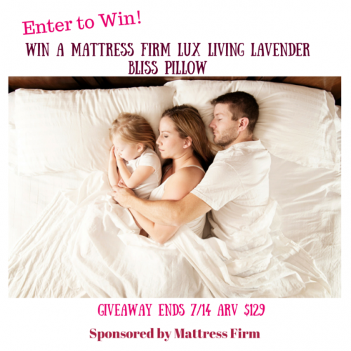 Win a Mattress Firm Lux Living Lavender Bliss Pillow ARV $129