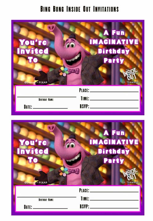 free bing bong invitations