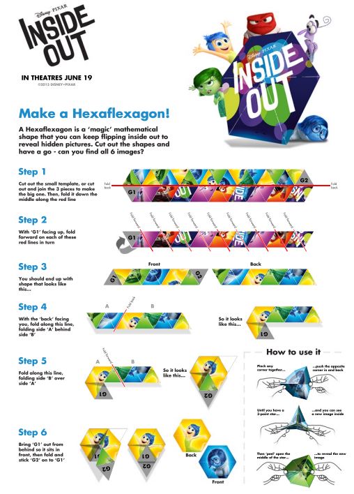 free inside out hexaflexagon printables activity
