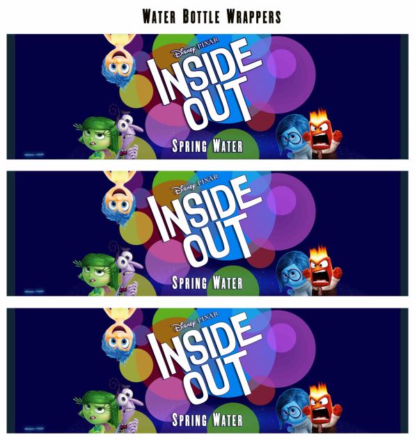 free inside out printable Water Bottle Wrapper