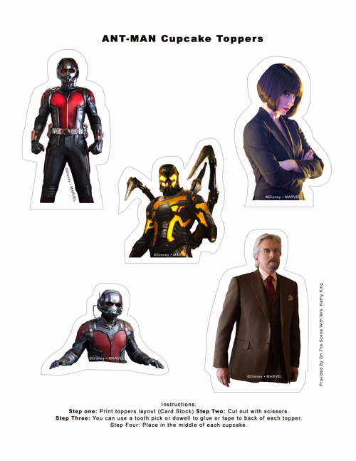 ANT-MAN Printable Cupcake Toppers