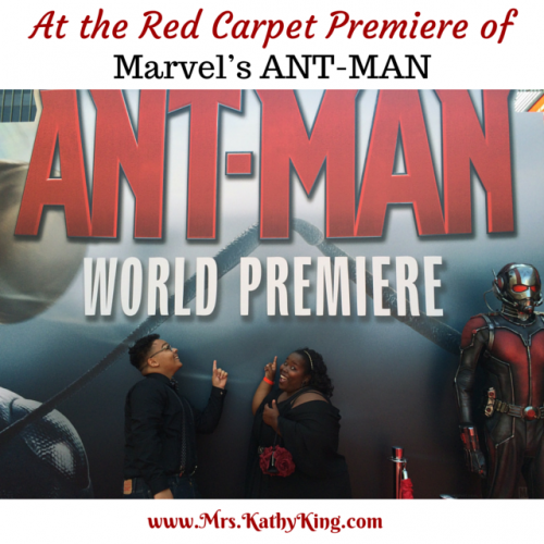 At the Red Carpet Premiere of Marvel’s ANT-MAN #AntManEvent
