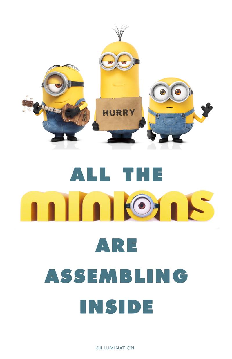 Minion Movie Welcome Sign one