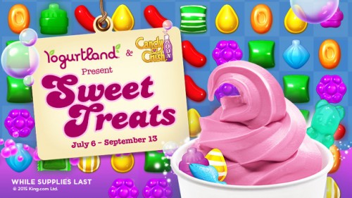 Don’t Miss Yogurtland’s Candy Crush Flavors July 6 – September 13!