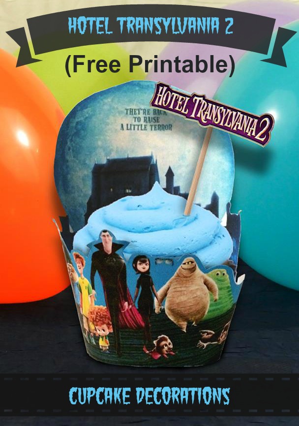 Free Hotel Transylvania 2 Printable Cupcake Toppers Decorations Images, Photos, Reviews
