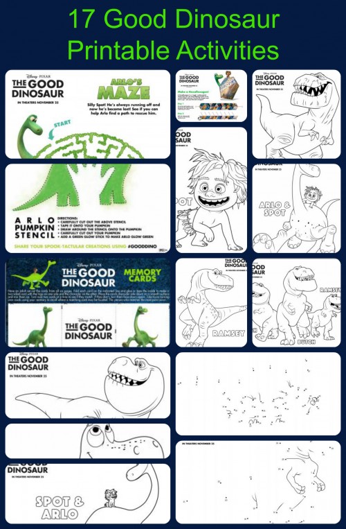 17 good dinosaur activity sheets
