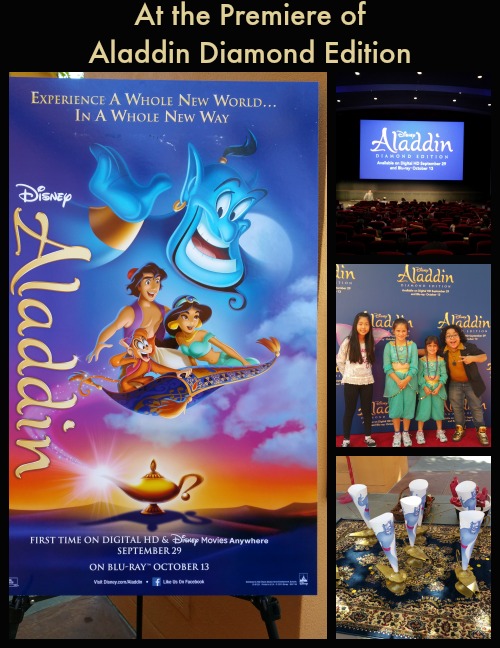 At the premiere of Aladdin Diamond Edition