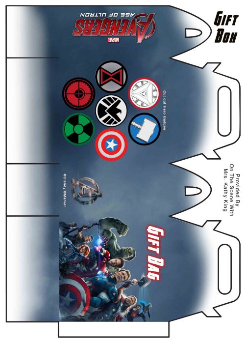 Avengers Age of Ultron printable gift box thumbnail