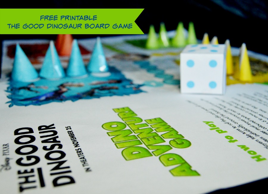 Free Printable The Good Dinosaur Board Game