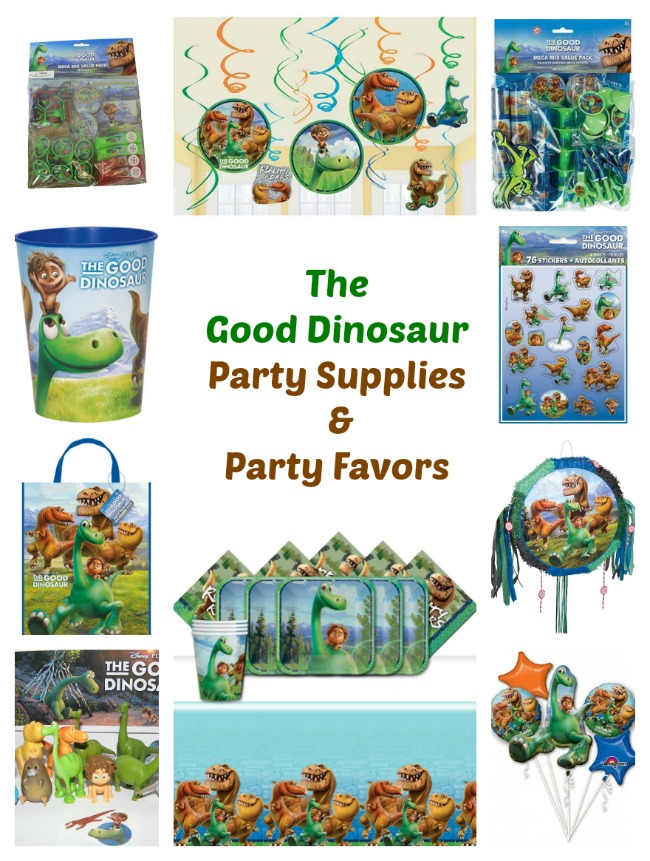 Looking The Good Dinosaur Party Supplies, Party Favors and more? Our list includes The Good Dinosaur Complete Party Supplies Kit The Good Dinosaur Party Favor Ideas The Good Dinosaur Reusable Goodie Bags, Balloons, Party Banners and Plus