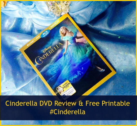 Cinderella dvd review and free printable activities #Cinderella 