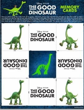 the Good Dinosaur memory cards