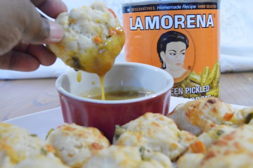 La Morena Jalapeno Peppers and Cheese Mini Biscuits saucs