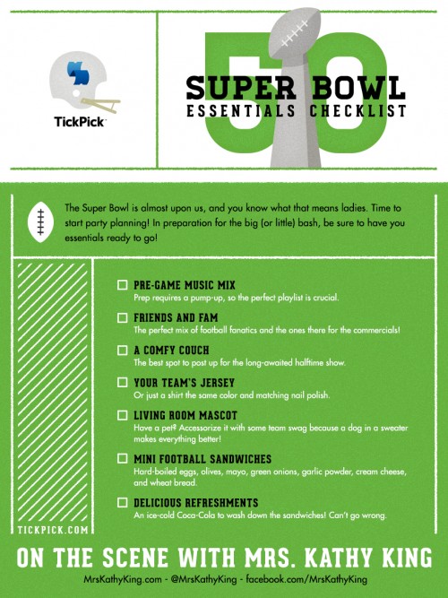 Super Bowl Essentials Checklist