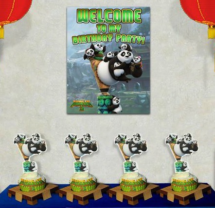 Free Kung Fu Panda 3 Printable Cupcake Toppers & Decorations