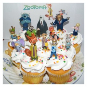 Zootopia Deluxe Mini Cake Toppers Cupcake Decorations Set of 13