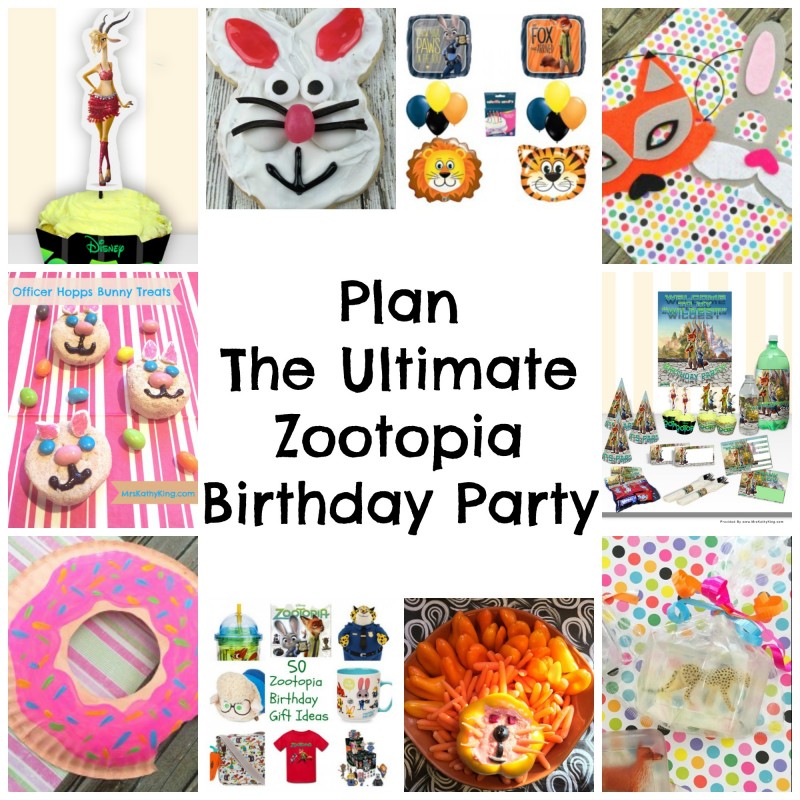 Plan the Ultimate Zootopia Birthday Party with these Zootopia Party Ideas