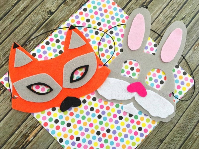 Zootopia Party Idea Bunny Face Mask and Fox Face Mask