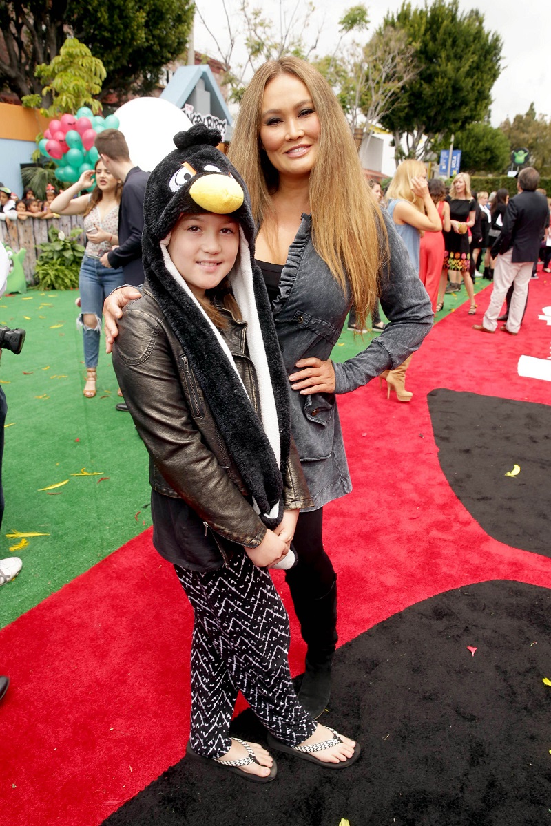 Bianca Wakelin and Tia Carrere seen at Columbia Pictures and Rovio Animations Premiere of "The Angry Birds Movie" at Regency Village Theatre on Saturday, May 7, 2016, in Los Angeles.