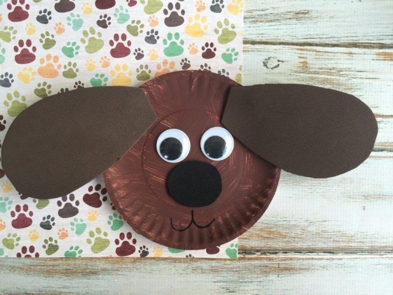 Duke Paper Plate Craft inspired by The Secret Life of Pets